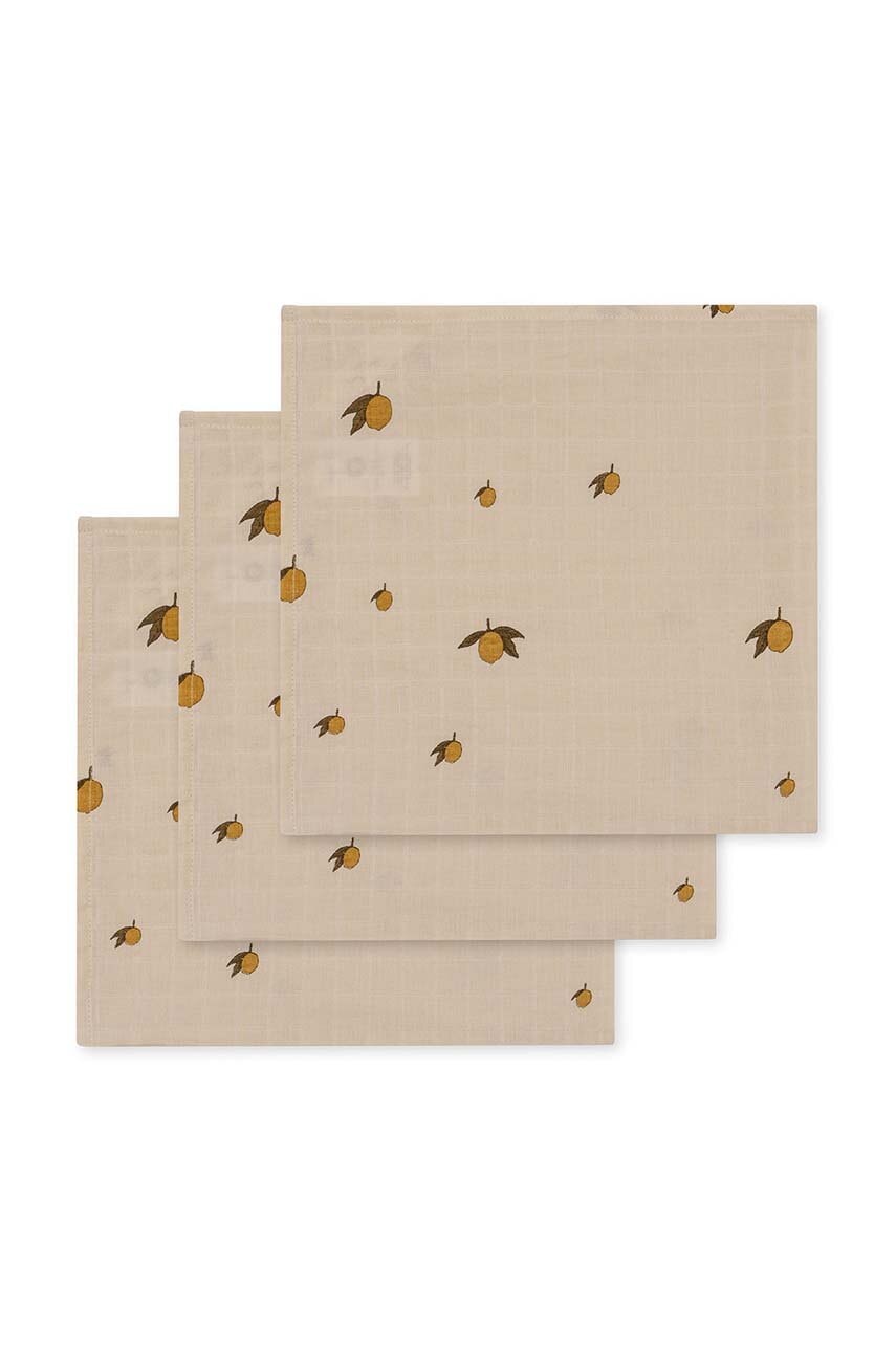 Dětská plenka Konges Sløjd 3 PACK MUSLIN CLOTH GOTS 3-pack