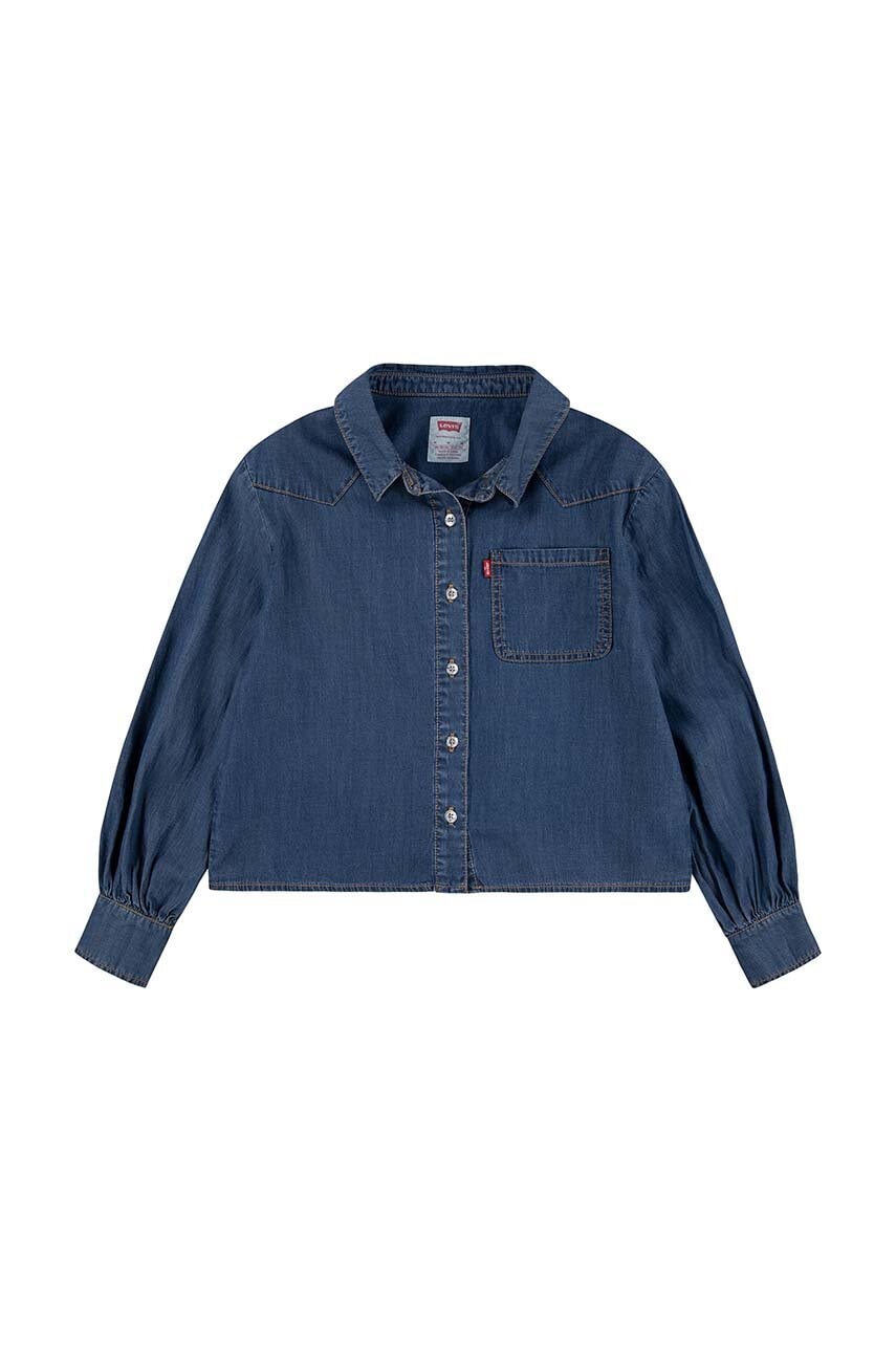 Dětská riflová košile Levi's L/S WESTERN DENIM SHIRT