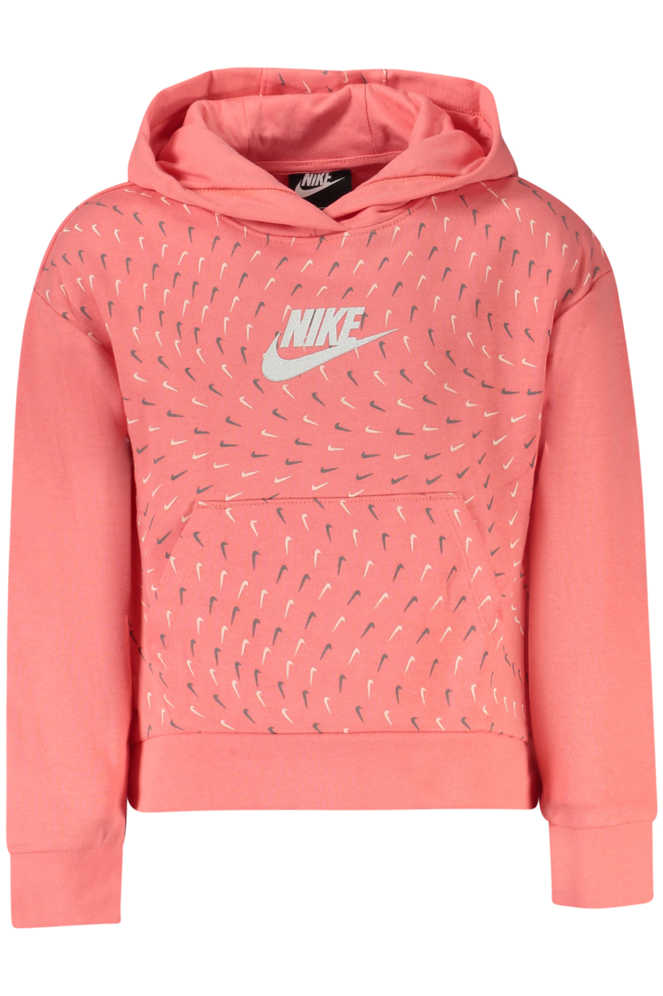 Dětská růžová mikina Nike s kapucí