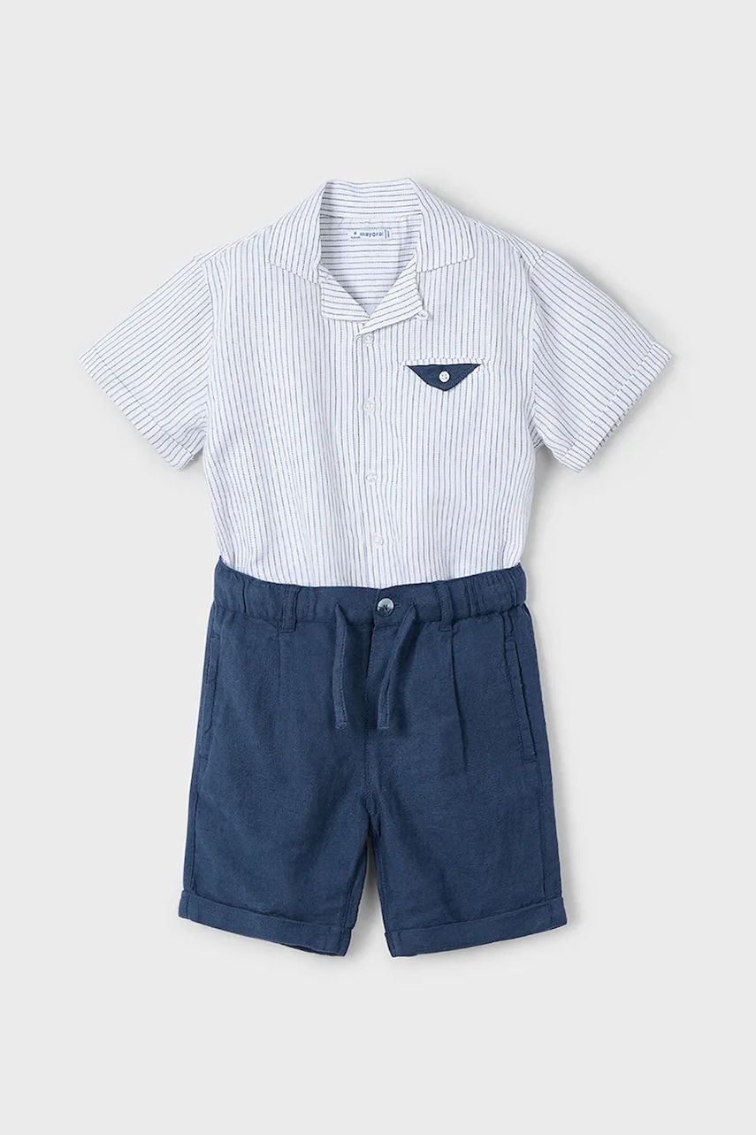 Dětská souprava s příměsí lnu Mayoral