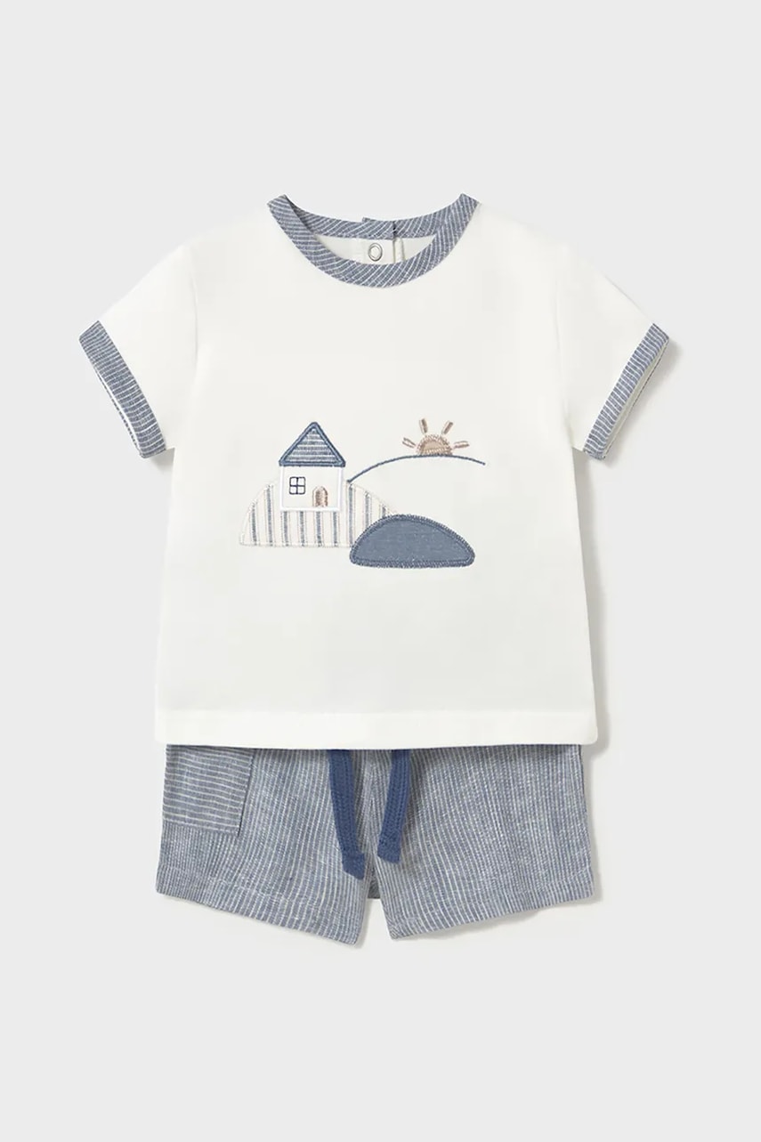 Dětská souprava se směsí lnu Mayoral Newborn