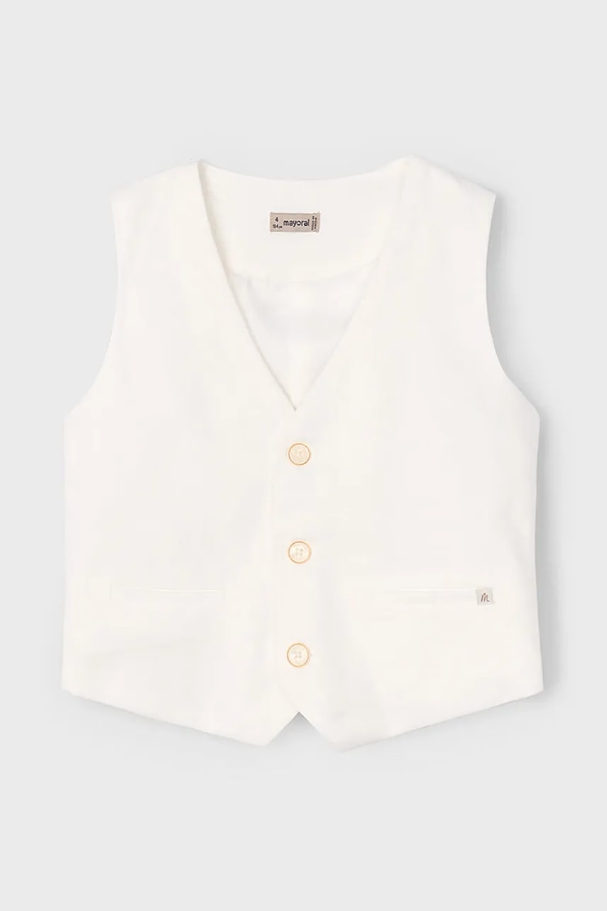 Dětská vesta s příměsí lnu Mayoral