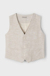 Dětská vesta s příměsí lnu Mayoral