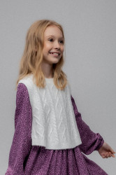 Dětská vesta s příměsí vlny Coccodrillo