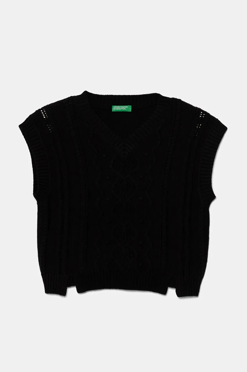 Dětská vesta s příměsí vlny United Colors of Benetton