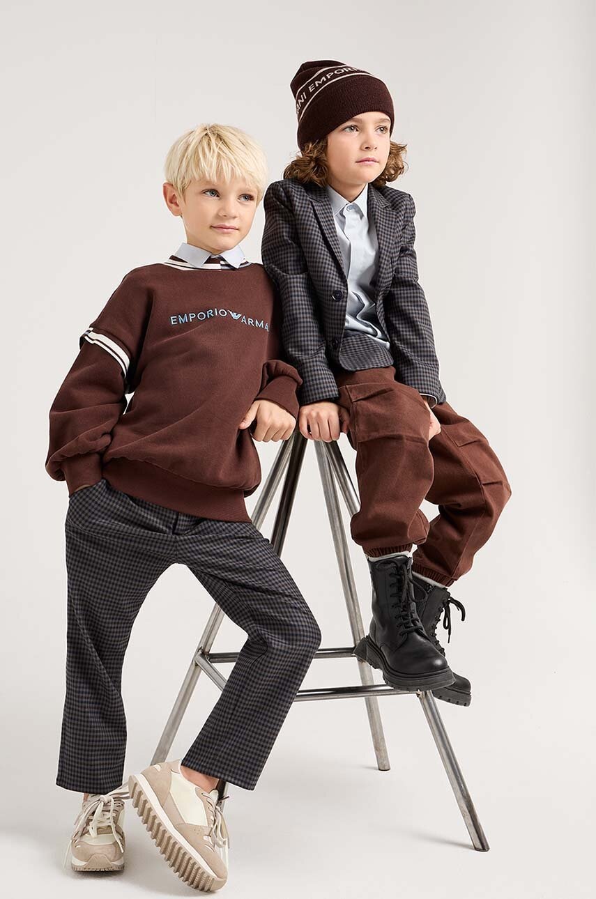 Dětská vlněná čepice Emporio Armani