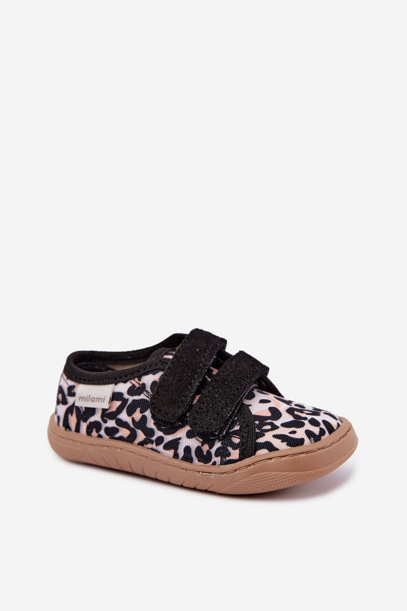 Dětské barefoot pantofle s leopardím vzorem Milami