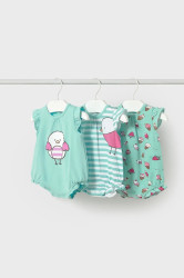 Dětské bavlněné dupačky Mayoral Newborn 3-pack