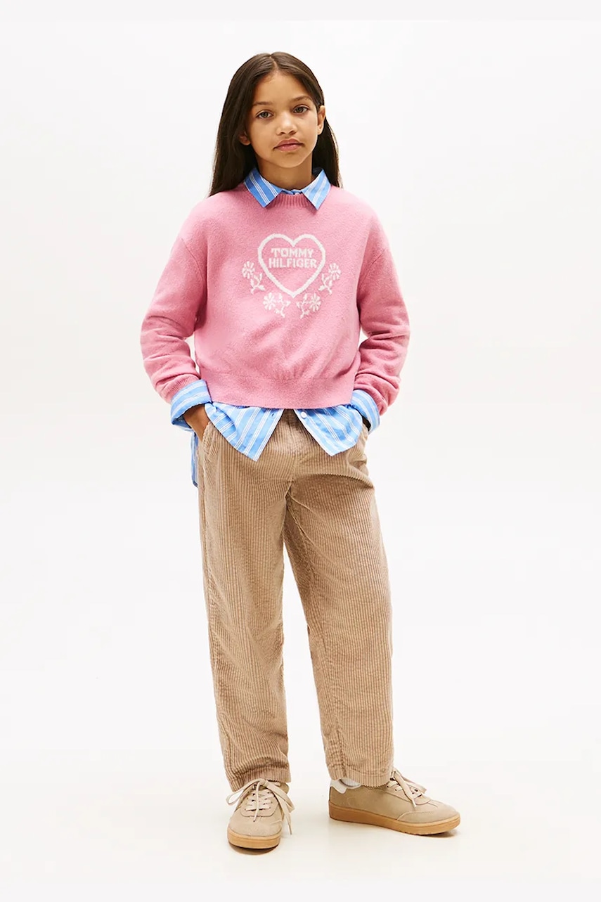 Dětské bavlněné kalhoty Tommy Hilfiger