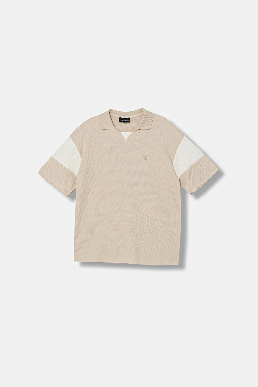 Dětské bavlněné polo tričko Emporio Armani