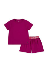 Dětské bavlněné pyžamo Polo Ralph Lauren růžová barva, 3P0281