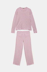 Dětské bavlněné pyžamo United Colors of Benetton růžová barva, 3TGJ0P094