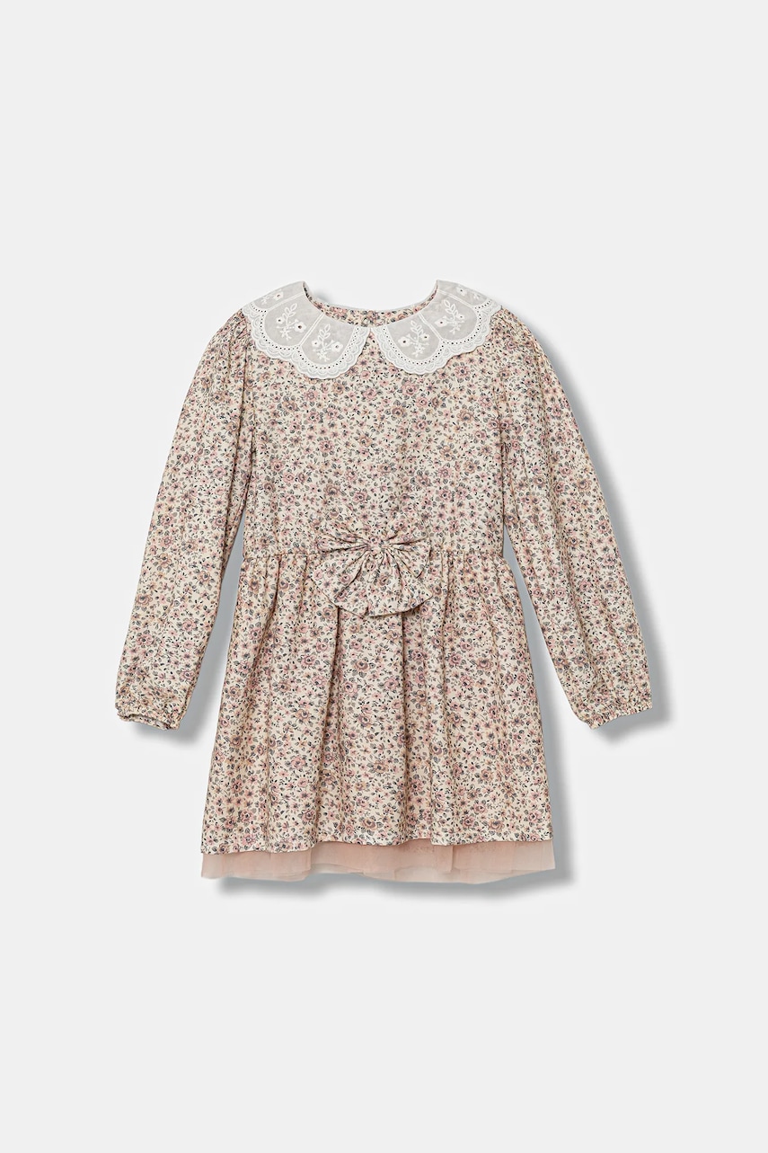 Dětské bavlněné šaty Jamiks CAMRYL I růžová barva, mini, JZI001