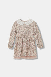 Dětské bavlněné šaty Jamiks CAMRYL I růžová barva, mini, JZI001