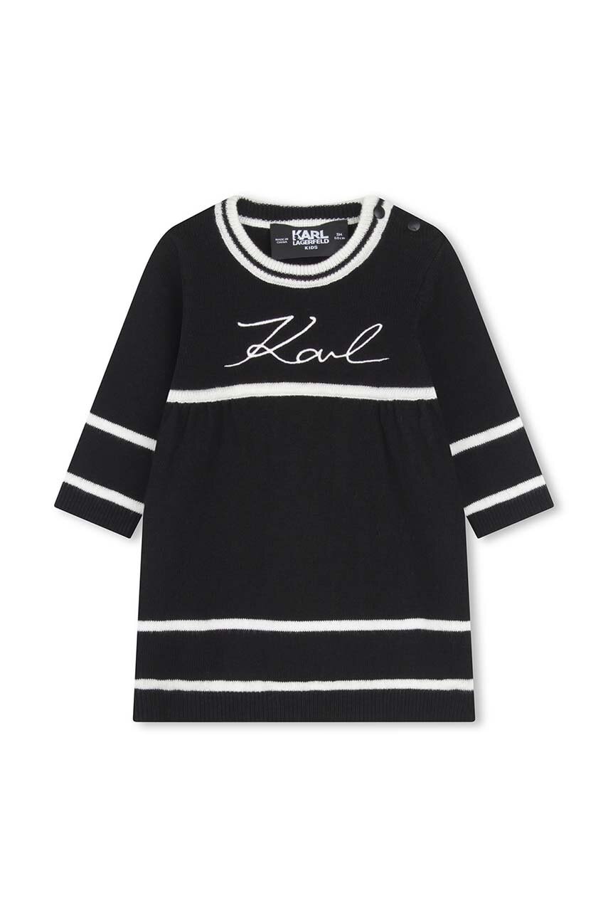 Dětské bavlněné šaty Karl Lagerfeld