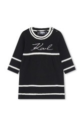 Dětské bavlněné šaty Karl Lagerfeld