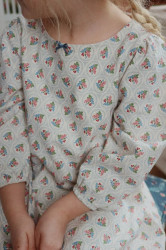 Dětské bavlněné šaty Konges Sløjd DREY DRESS GOTS béžová barva, mini, KS104290