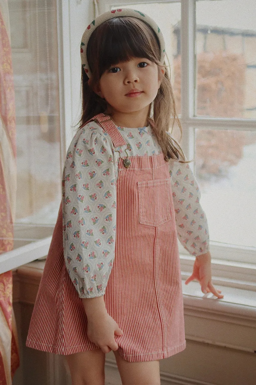 Dětské bavlněné šaty Konges Sløjd LUC SPENCER DRESS GOTS