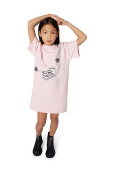 Dětské bavlněné šaty Marc Jacobs růžová barva, mini, oversize, W60701