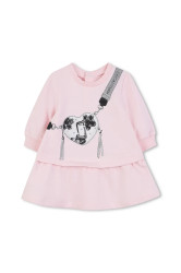 Dětské bavlněné šaty Marc Jacobs růžová barva, mini, W60667