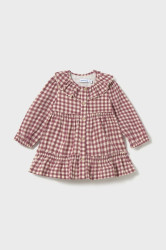 Dětské bavlněné šaty Mayoral červená barva, mini, 2910