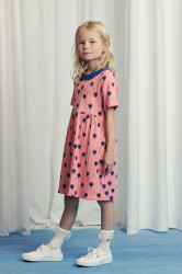 Dětské bavlněné šaty Mini Rodini Outlined hearts