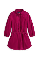Dětské bavlněné šaty Polo Ralph Lauren růžová barva, mini, 312978257001