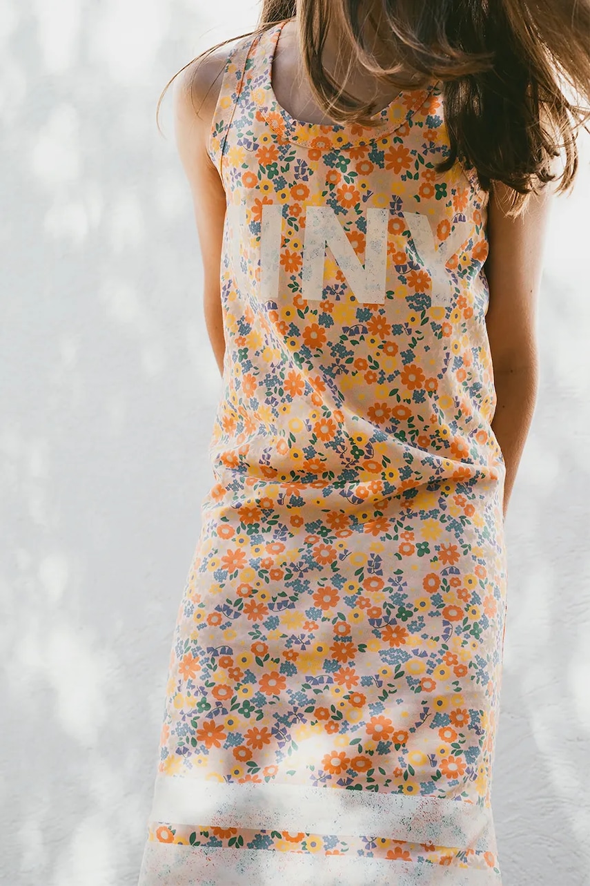 Dětské bavlněné šaty Tinycottons GARDEN DRESS