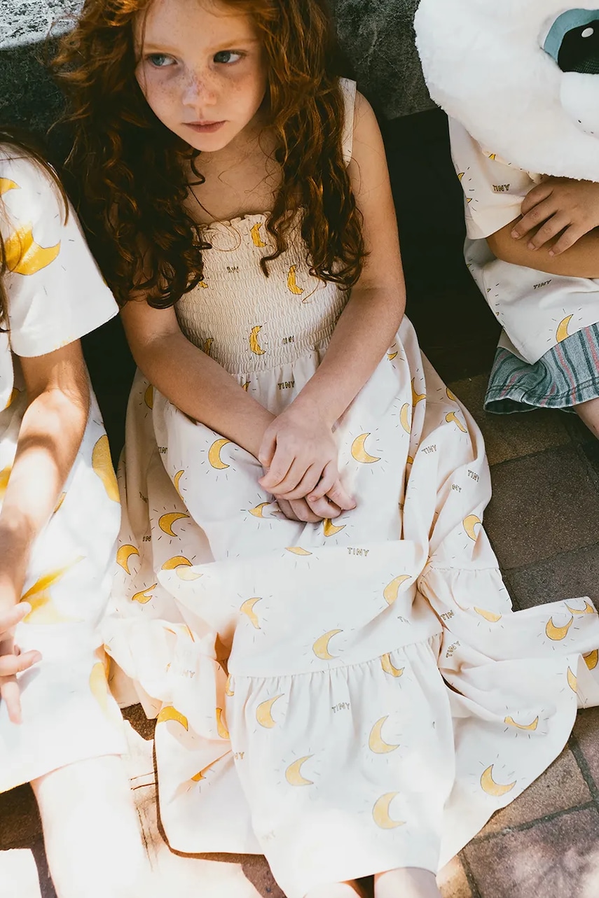 Dětské bavlněné šaty Tinycottons MIDNIGHT SUN DRESS