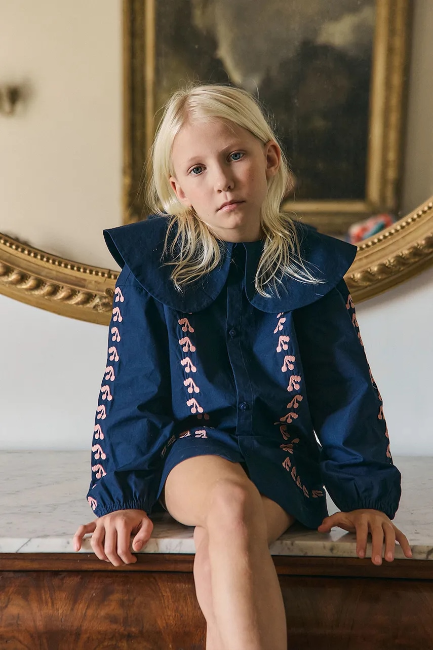 Dětské bavlněné šaty Tinycottons MINI CHERRIES DRESS