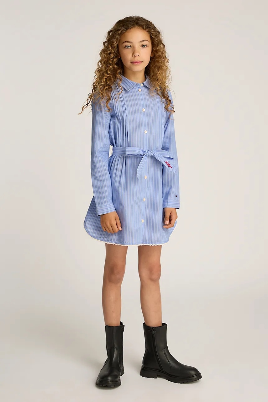 Dětské bavlněné šaty Tommy Hilfiger