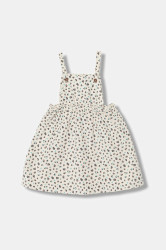 Dětské bavlněné šaty United Colors of Benetton béžová barva, midi, 4JBTGT00O