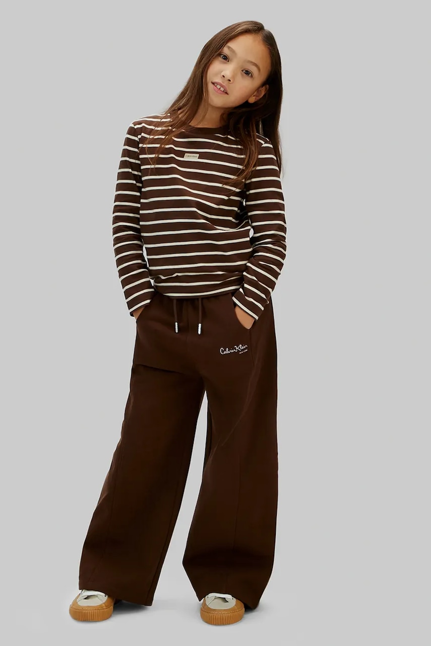 Dětské bavlněné tepláky Calvin Klein Jeans