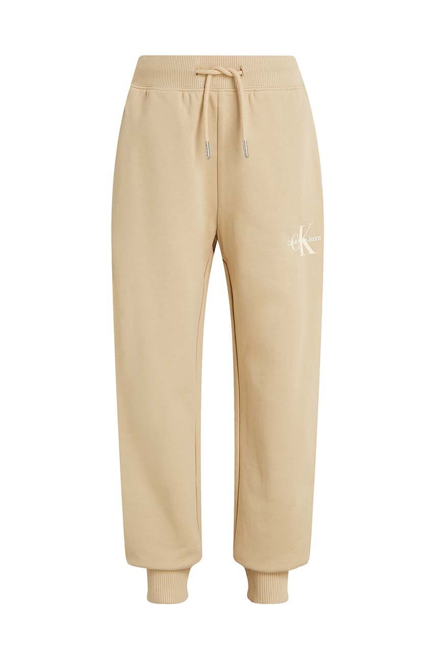 Dětské bavlněné tepláky Calvin Klein Jeans MONOGRAM LOGO