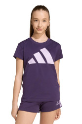 Dětské bavlněné tričko adidas fialová barva, JW2385