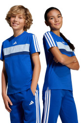 Dětské bavlněné tričko adidas modrá barva, JC7470