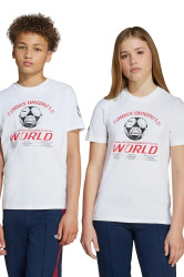 Dětské bavlněné tričko adidas Originals bílá barva, JV7694