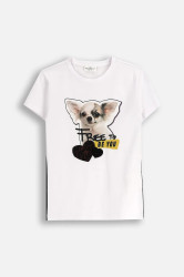 Dětské bavlněné tričko Coccodrillo bílá barva, CRAFT PUNK GIRL JUNIOR