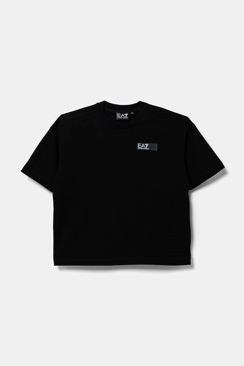 Dětské bavlněné tričko EA7 Emporio Armani