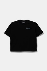 Dětské bavlněné tričko EA7 Emporio Armani