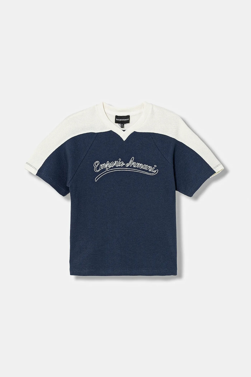 Dětské bavlněné tričko Emporio Armani