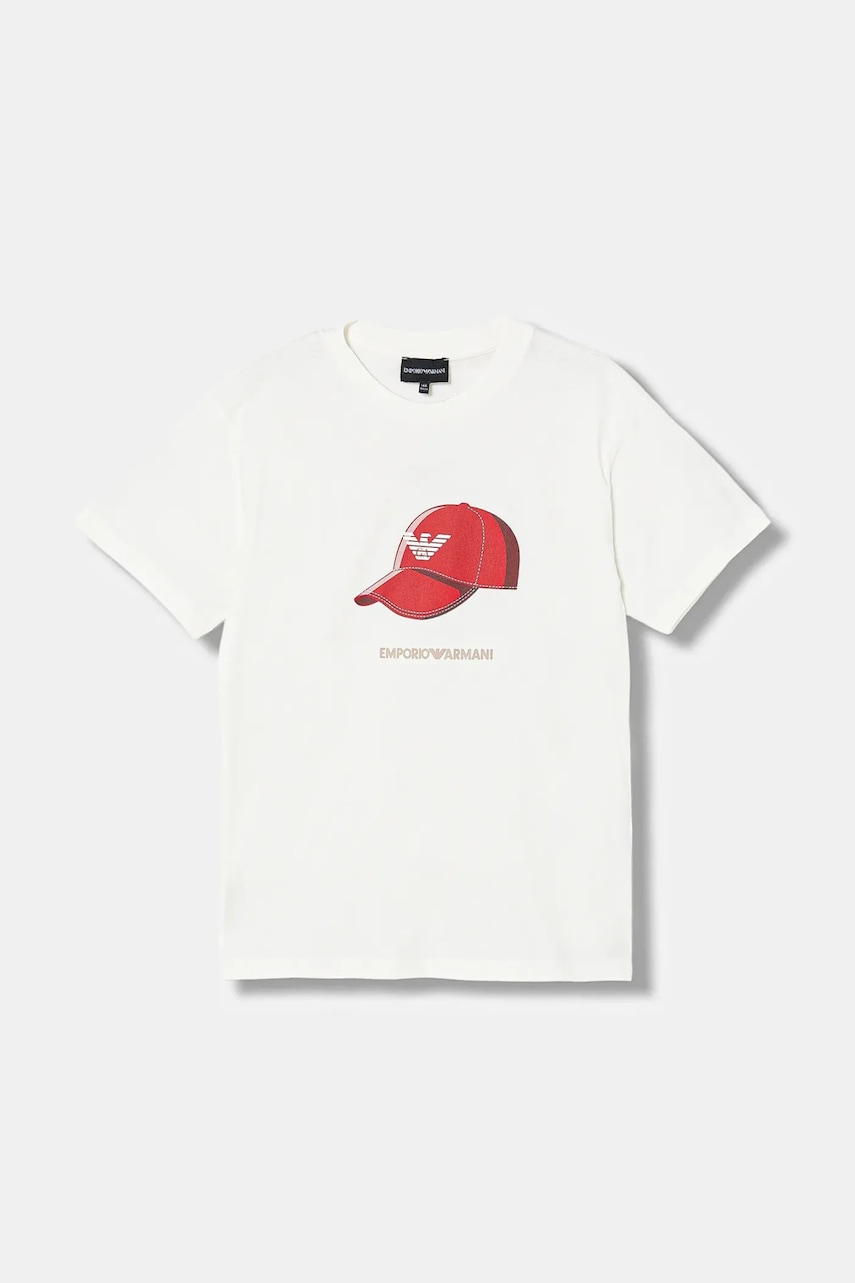 Dětské bavlněné tričko Emporio Armani