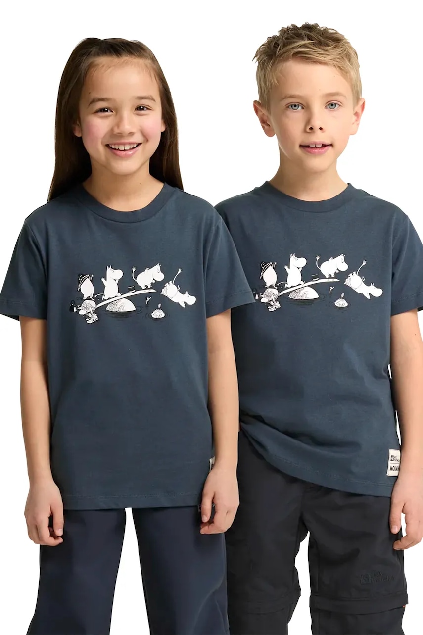 Dětské bavlněné tričko Jack Wolfskin MOOMIN T-SHIRT K