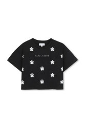Dětské bavlněné tričko Marc Jacobs černá barva, W60582