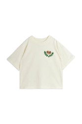 Dětské bavlněné tričko Mini Rodini E.T. bílá barva, s aplikací, 25820102