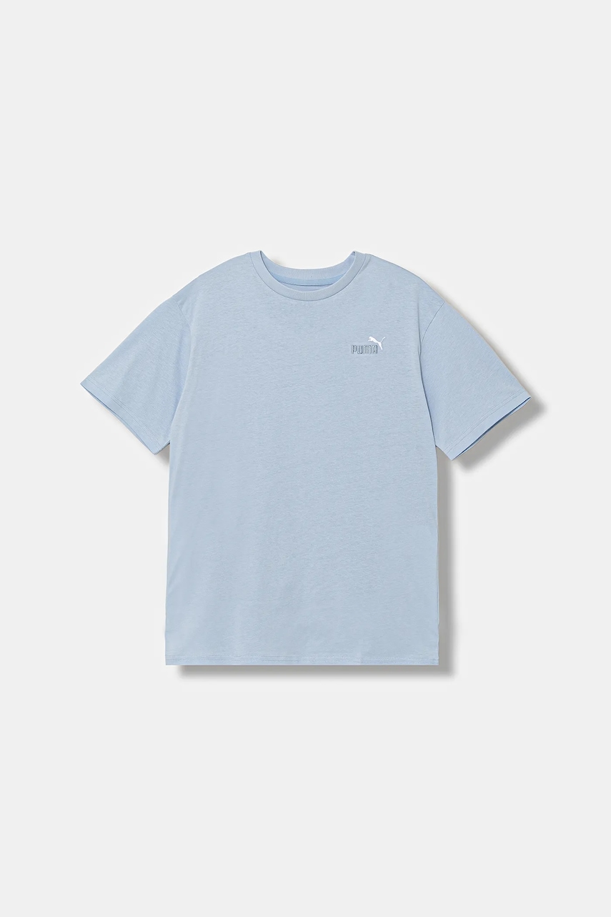 Dětské bavlněné tričko Puma ESS 2 COLOR Small No. 1 Logo Relaxed Tee modrá barva, 689101