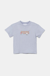 Dětské bavlněné tričko Puma HELLO KITTY & FRIENDS Relaxed Graphic Tee modrá barva, 630062