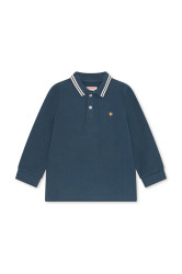 Dětské bavlněné tričko s dlouhým rukávem Konges Sløjd FLORIAN LS POLO GOTS