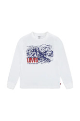 Dětské bavlněné tričko s dlouhým rukávem Levi's CANYON LS TEE