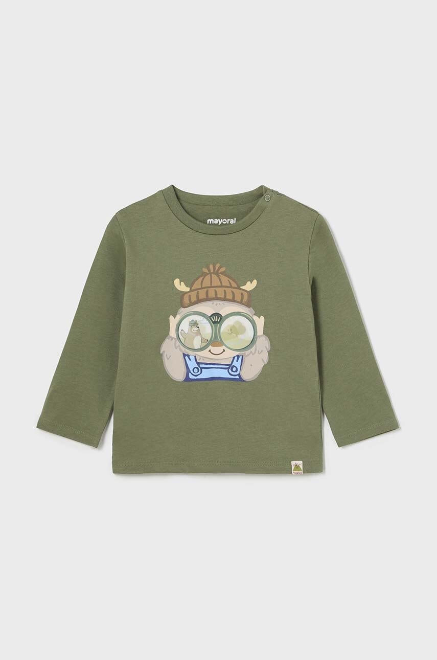 Dětské bavlněné tričko s dlouhým rukávem Mayoral